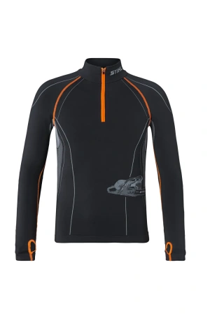 Werkshirt, lange mouw, ADVANCE, maat M, zwart