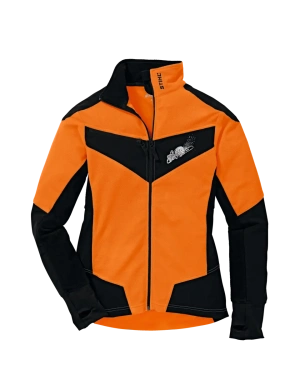 Fleecejack, DYNAMIC, maat S, fluo-oranje